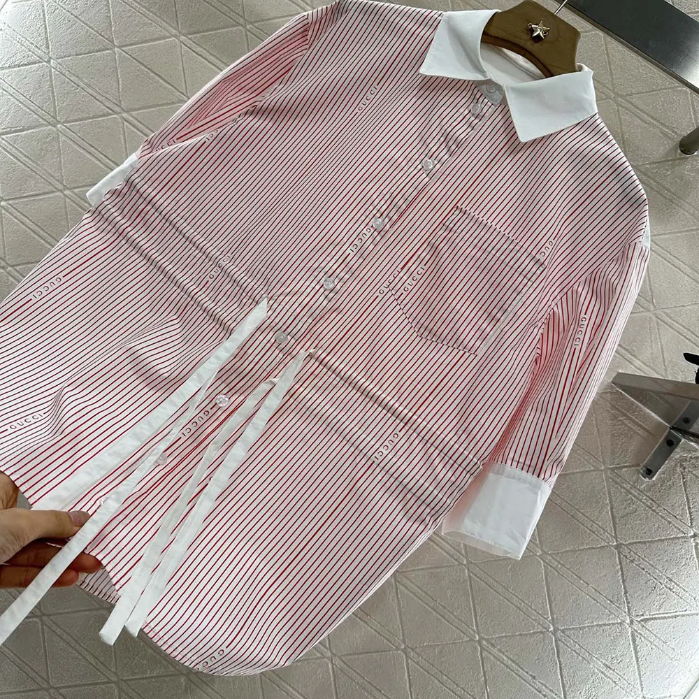 Gucci Women Cotton Fil Coupé Shirt 826588Z7ASD