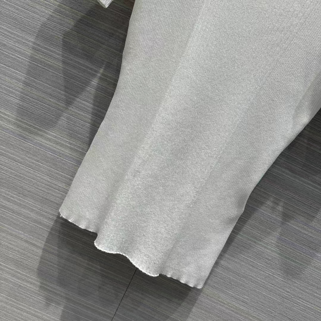 Louis Vuitton Women LV Ribbed Knit Top Wool Cashmere Milky White 1AC4GM