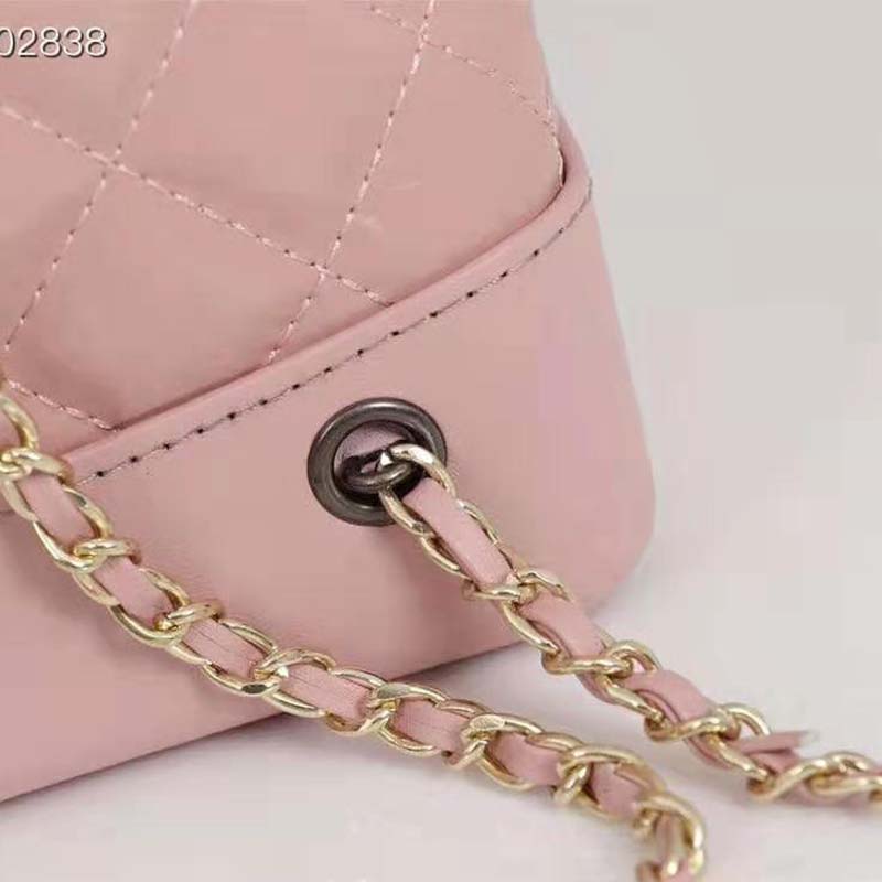 Chanel Women Chanel’s Gabrielle Small Hobo Bag in Aged Smooth Calfskin-Pink