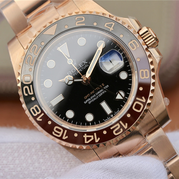 Rolex GMT-Master II Root Beer Rose Gold 40mm