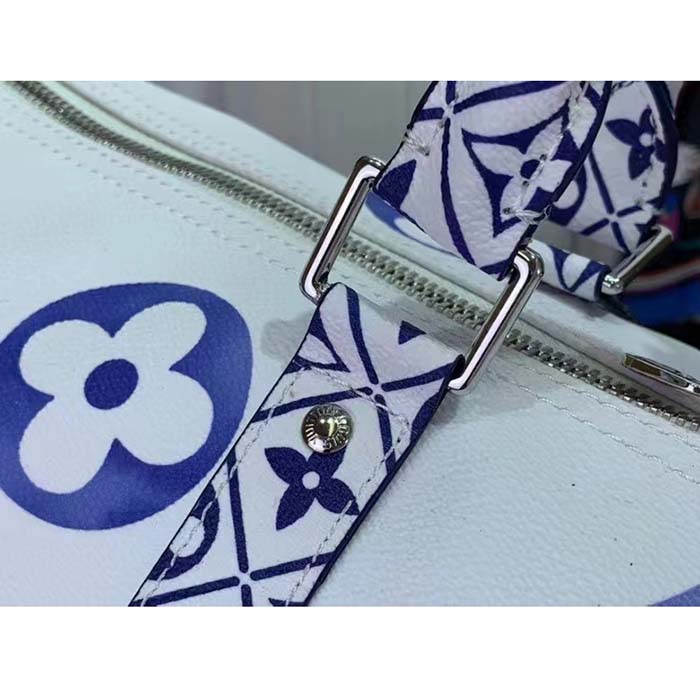 Louis Vuitton LV Unisex Keepall Bandoulière 45 Monogram Coated Canvas Textile Lining