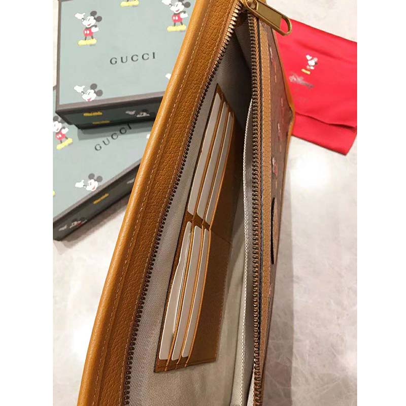 Gucci GG Unisex Disney x Gucci Pouch Mini GG Supreme Canvas