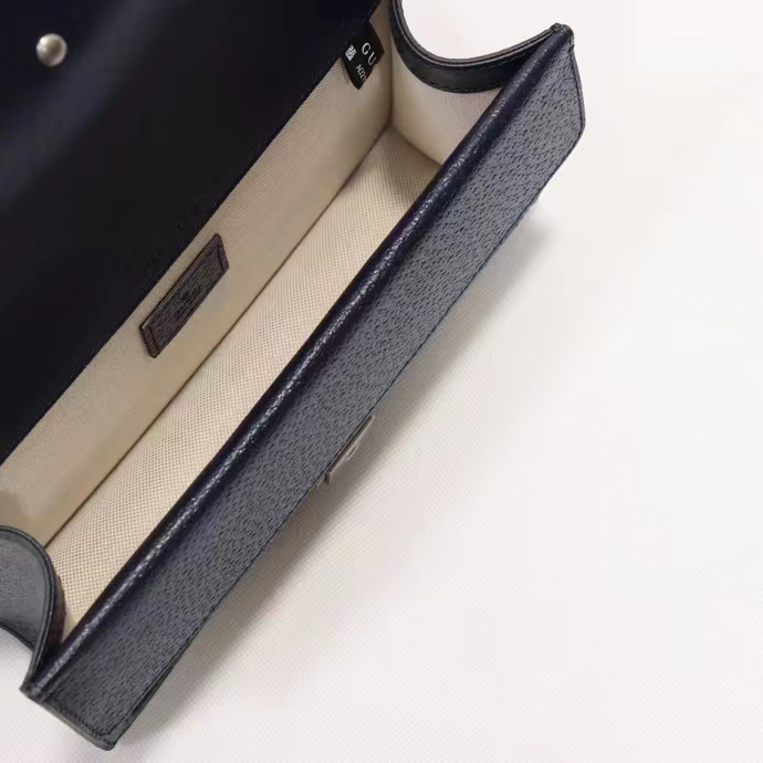 Gucci Women Dionysus GG Small Rectangular Bag Beige Blue GG Supreme Canvas