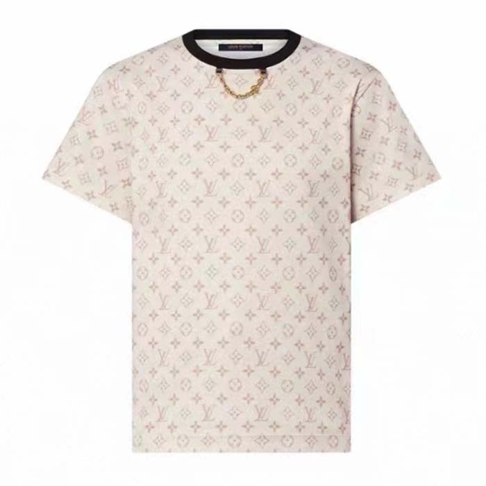 Louis Vuitton Men LV Monogram Crop Top Cotton Beige 1AFON5