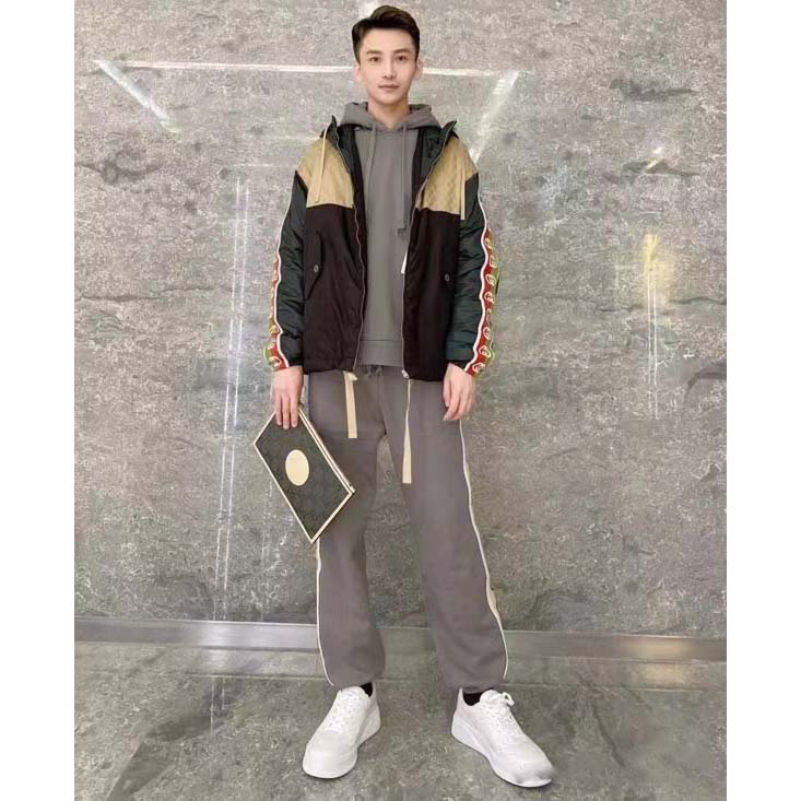 Gucci Unisex GG Embossed Sneaker White Smooth Leather Lace Up Flat