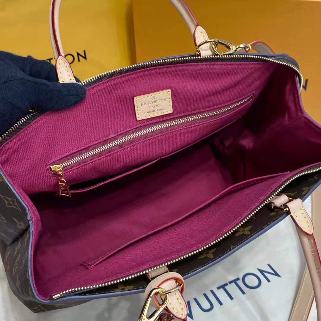 Louis Vuitton LV Unisex Grand Palais Tote Brown Monogram Coated Canvas