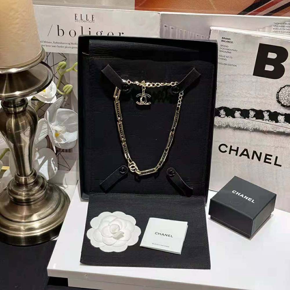 Chanel Women Choker in Metal and Strass