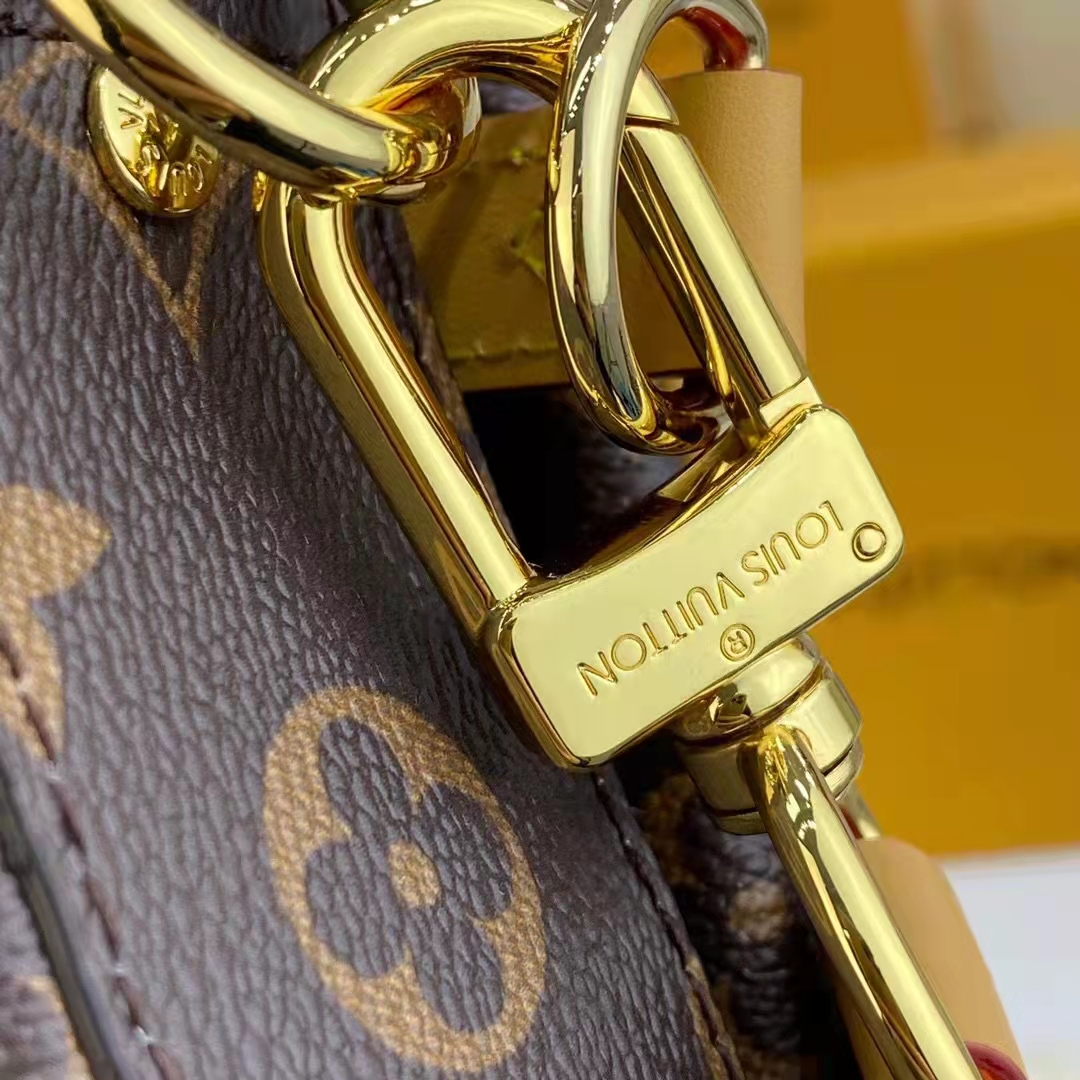 Louis Vuitton Unisex Trio Messenger Bag Monogram Stripes Brown Coated Canvas