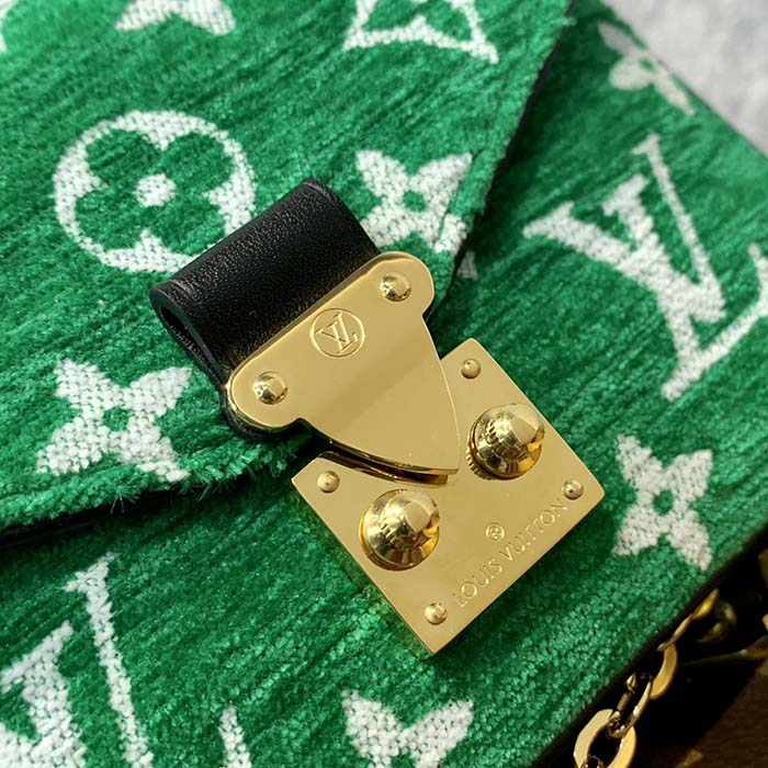 Louis Vuitton LV Women Micro Métis Bag Green Monogram Jacquard Velvet