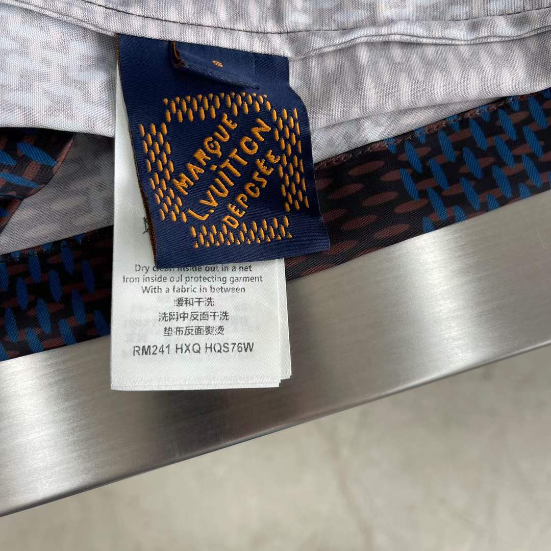 Louis Vuitton Women LV Long-Sleeved Damier Silk Pyjama Shirt Pyjama Fit 1AFJD0