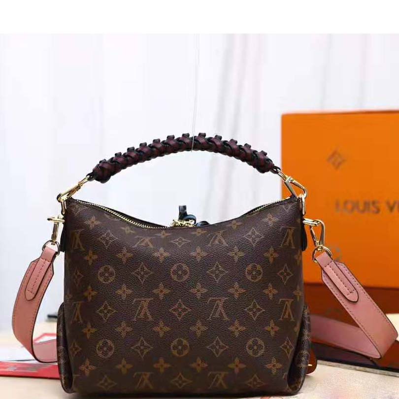 Louis Vuitton LV Women Beaubourg Hobo Mini Handbag in Monogram Canvas-Brown