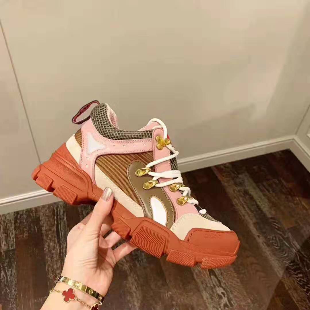 Gucci Women Flashtrek Sneaker 5.6cm Height-Pink
