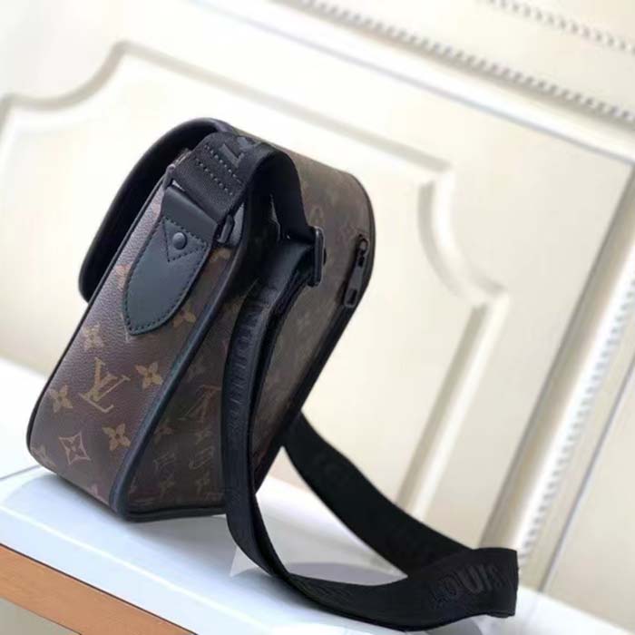 Louis Vuitton LV Unisex Archy Messenger PM Bag Monogram Macassar Coated Canvas