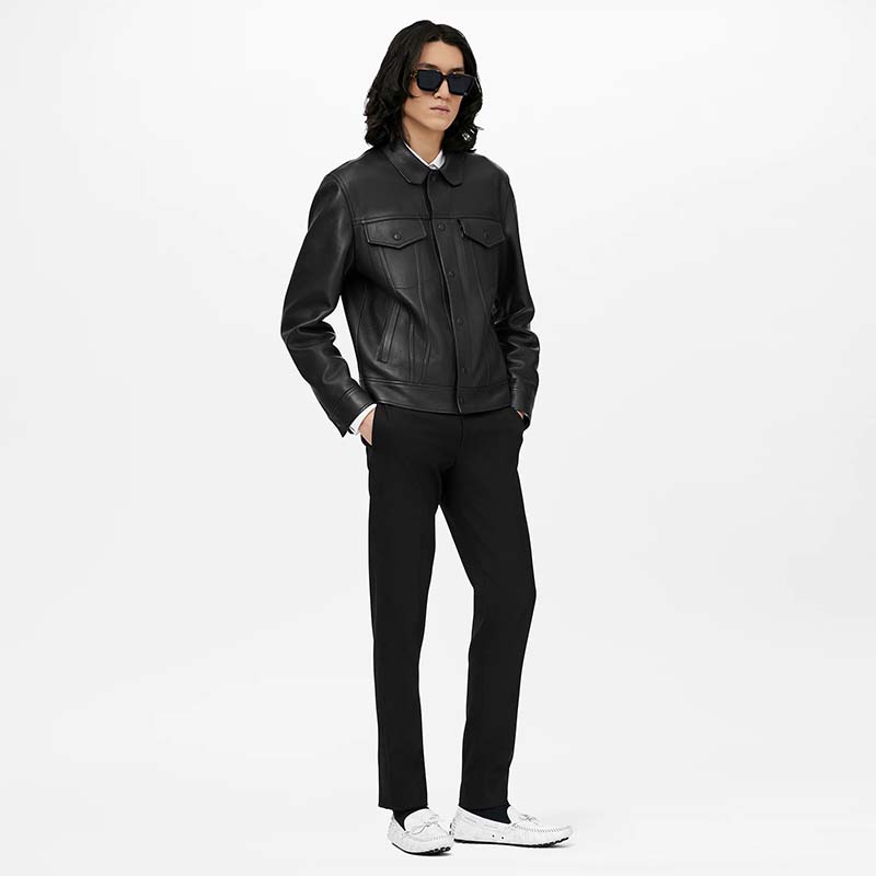 Louis Vuitton Unisex LV Arizona Moccasin White Monogram Canvas Tubular Construction