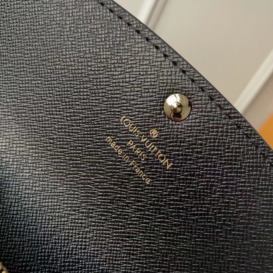 Louis Vuitton LV Unisex Emilie Wallet Brown Monogram Reverse Coated Canvas