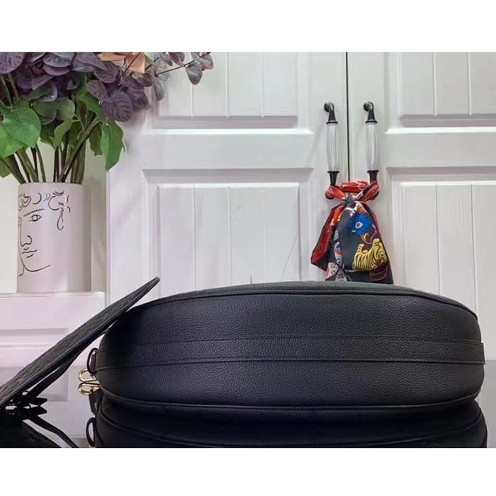 Louis Vuitton LV Women Loop Hobo Black Monogram Empreinte Embossed Grained Cowhide Leather