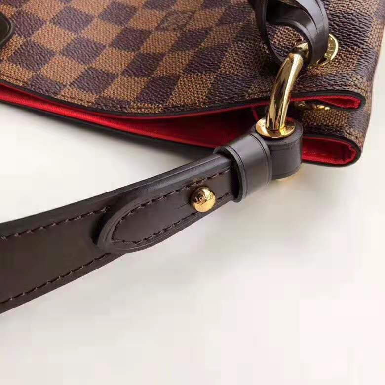 Louis Vuitton LV Women Graceful PM Hobo in Graphic Damier Ebene Canvas-Brown