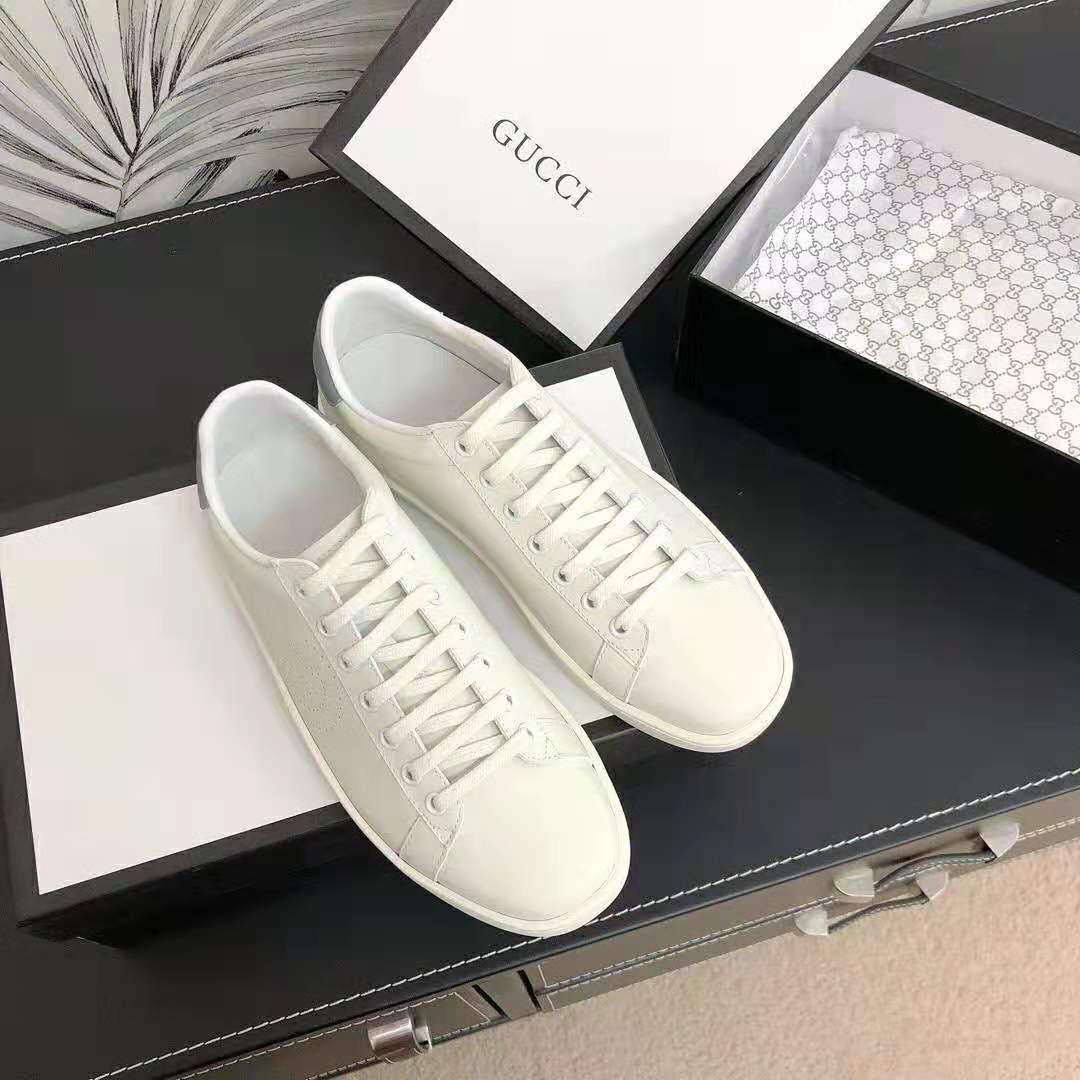 Gucci Unisex Ace Sneaker with Interlocking G-White
