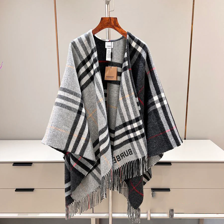 Matching cashmere cape scaft 1025012217