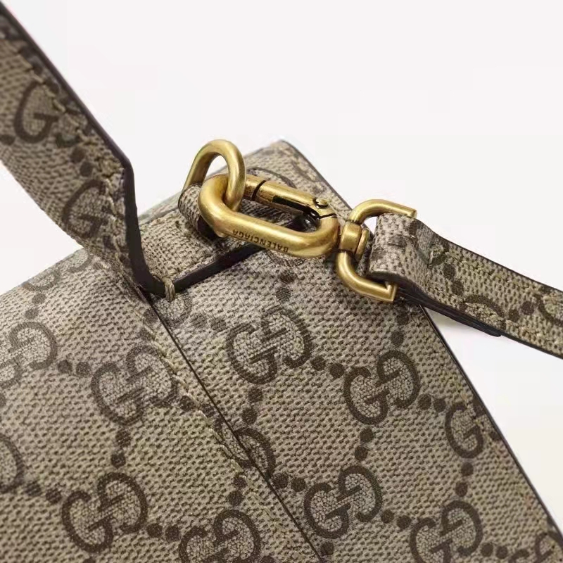 Gucci Unisex The Hacker Project Small Hourglass Bag Beige GG Supreme Canvas