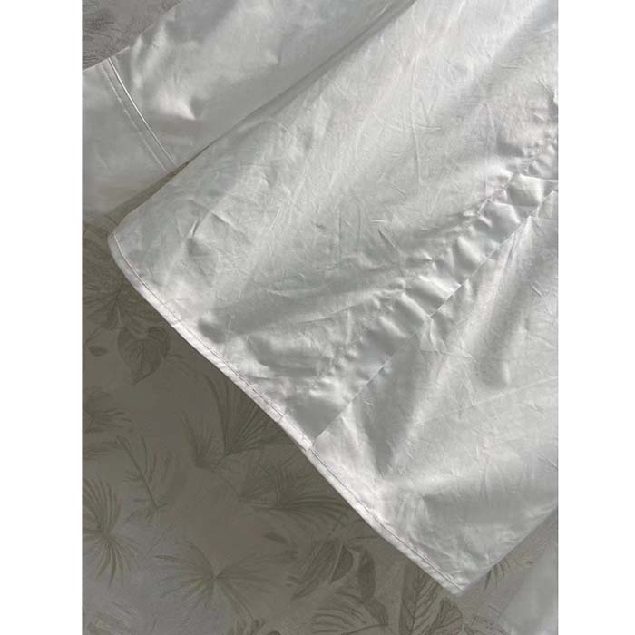 Gucci Women GG Cotton Poplin Shirt Embroidery Long Sleeves Concealed Placket