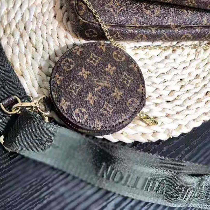 Louis Vuitton LV Women Multi-Pochette Accessoires Bag in Monogram Canvas-Brown
