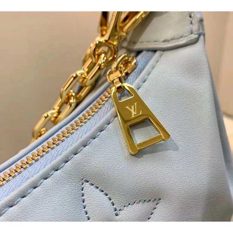 Louis Vuitton LV Women Over The Moon Blue Quilted Embroidered Smooth Calf Leather