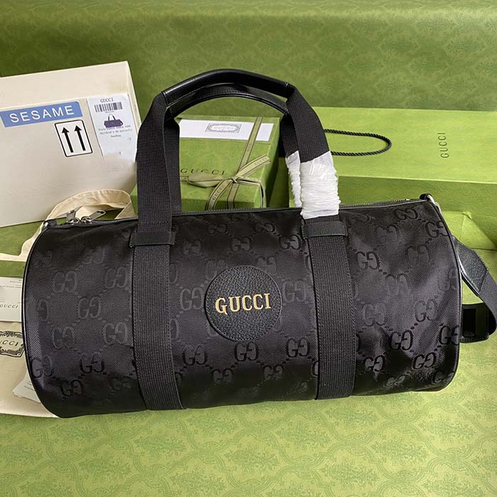 Gucci Unisex GG Off The Grid Duffle Bag Black GG Nylon