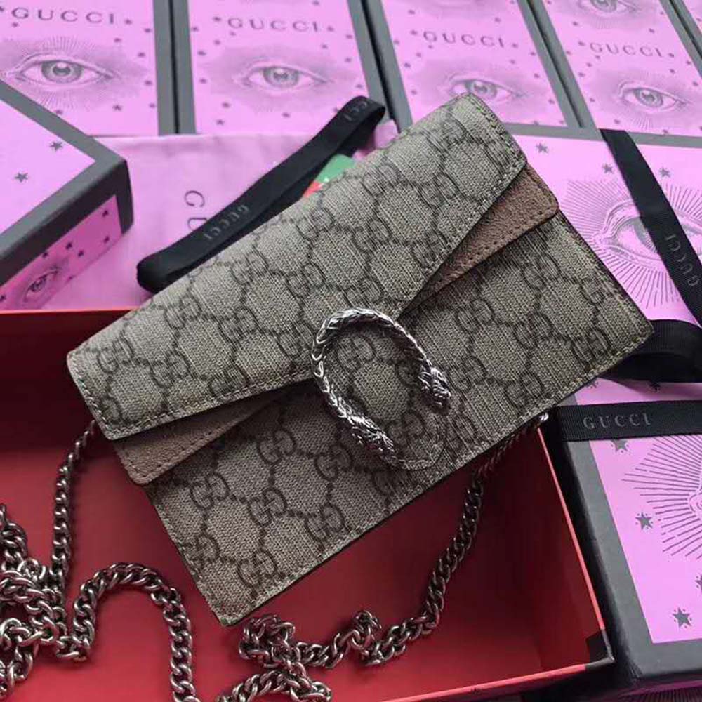 Gucci GG Women Dionysus GG Supreme Super Mini Bag