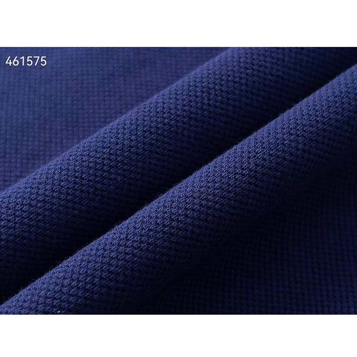 Gucci Women Cotton Piquet Polo Interlocking G Side Vents Short Sleeves