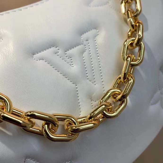 Louis Vuitton LV Women Over The Moon White Quilted Embroidered Smooth Calf Leather