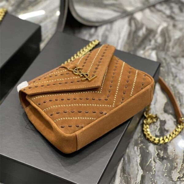 YL Small Kate Studded Satin Shoulder Bag 10240658