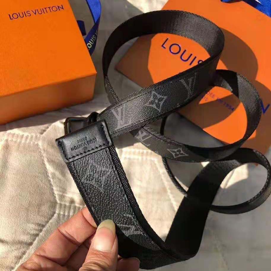 Louis Vuitton LV Unisex Signature Extra Long 35mm Belt-Grey