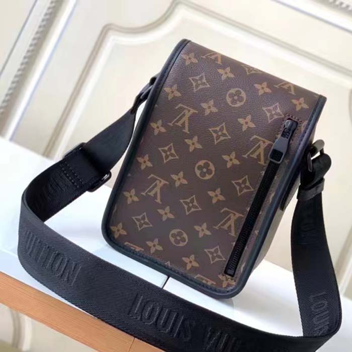 Louis Vuitton LV Unisex Archy Messenger PM Bag Monogram Macassar Coated Canvas