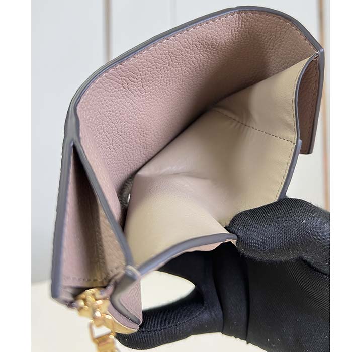 Louis Vuitton LV Unisex Zoe Wallet Monogram Empreinte Embossed Supple Grained Cowhide Leather Tourterelle Gray