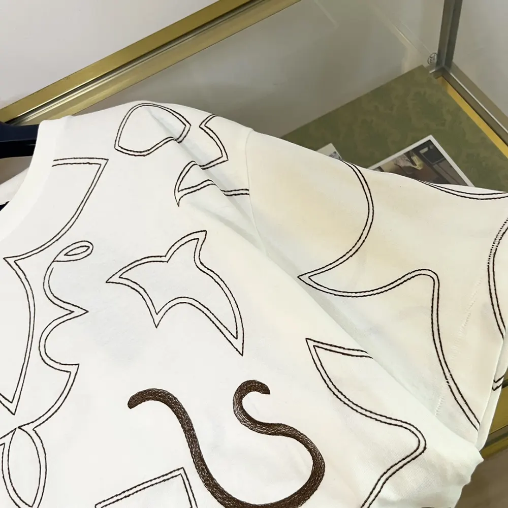 Louis Vuitton Women Embroidered Cotton T-Shirt 1AFWVN