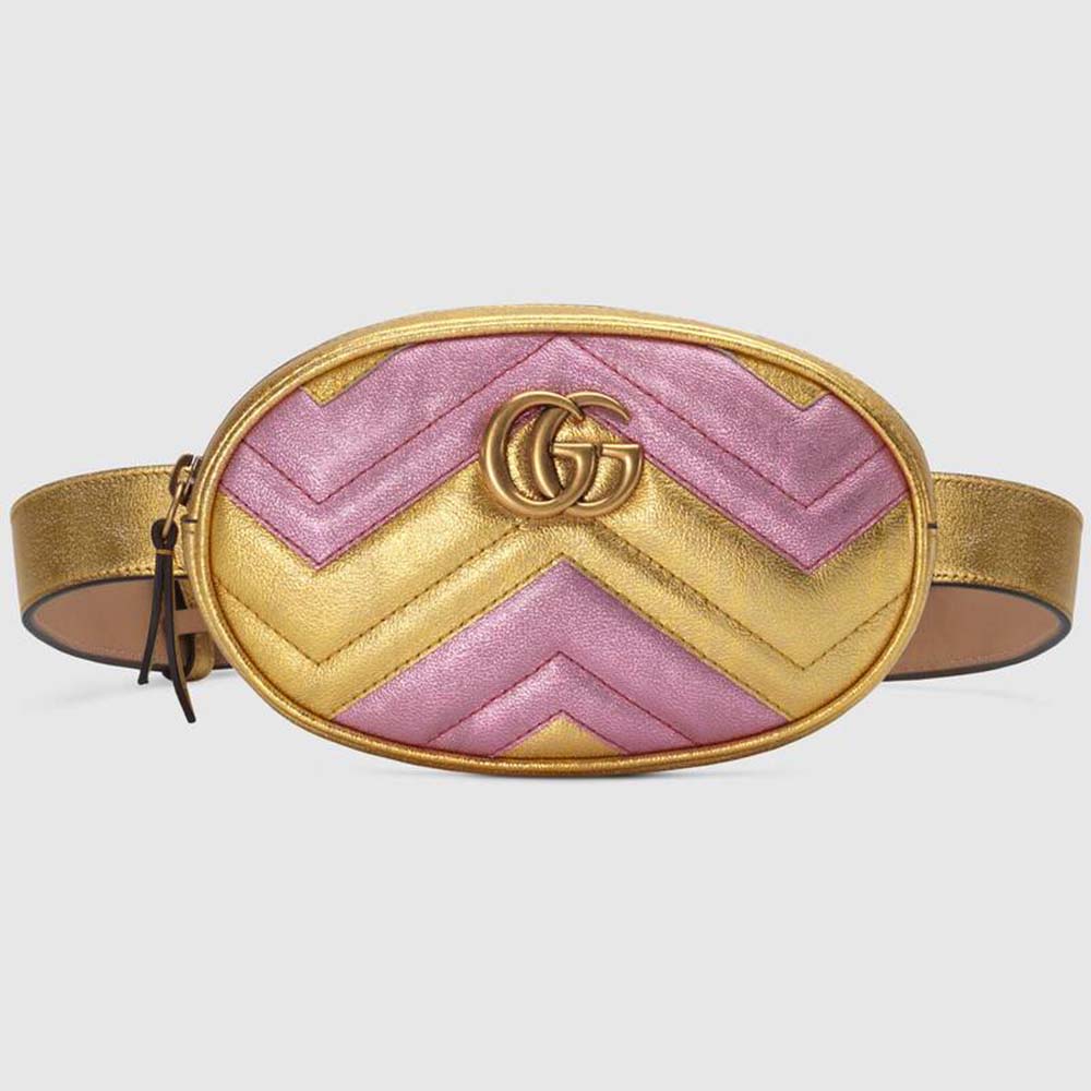 Gucci GG Unisex GG Marmont Matelassé Leather Belt Bag