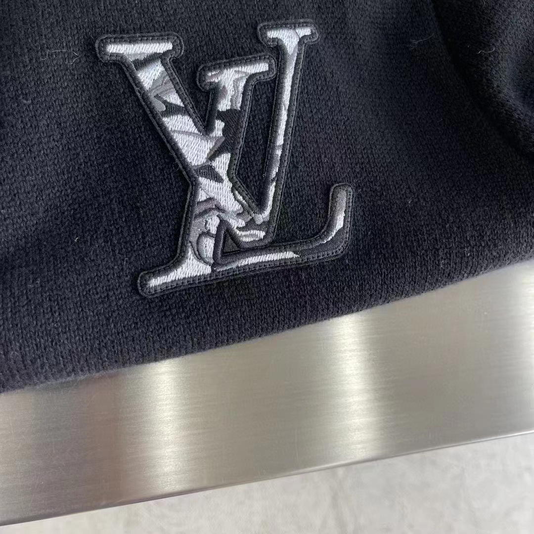 Louis Vuitton Women LV SKI Wool Blouson With Shearling Collar Regular Fit LV Ice Black