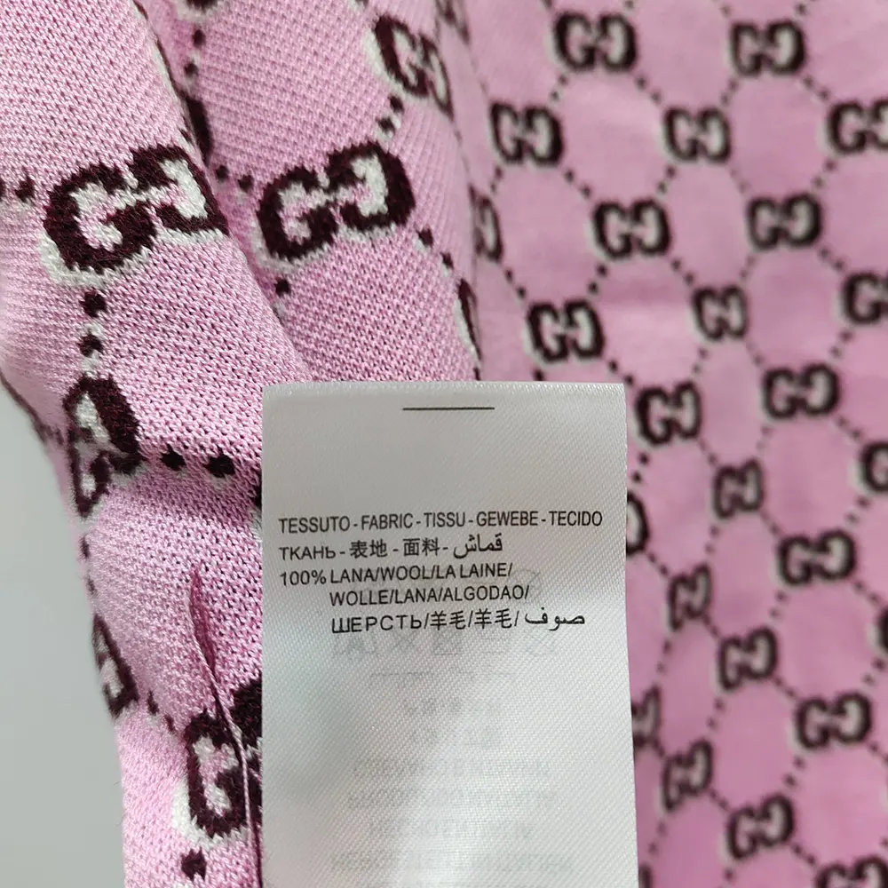 Gucci Women Wool Jacquard Polo Top with GG Shadow 798132XKD8R5283