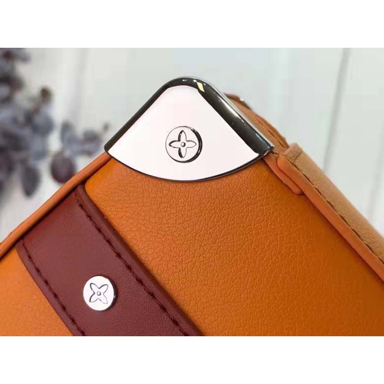 Louis Vuitton LV Unisex NBA Handle Soft Trunk No. 7 Saffron Cowhide Calf