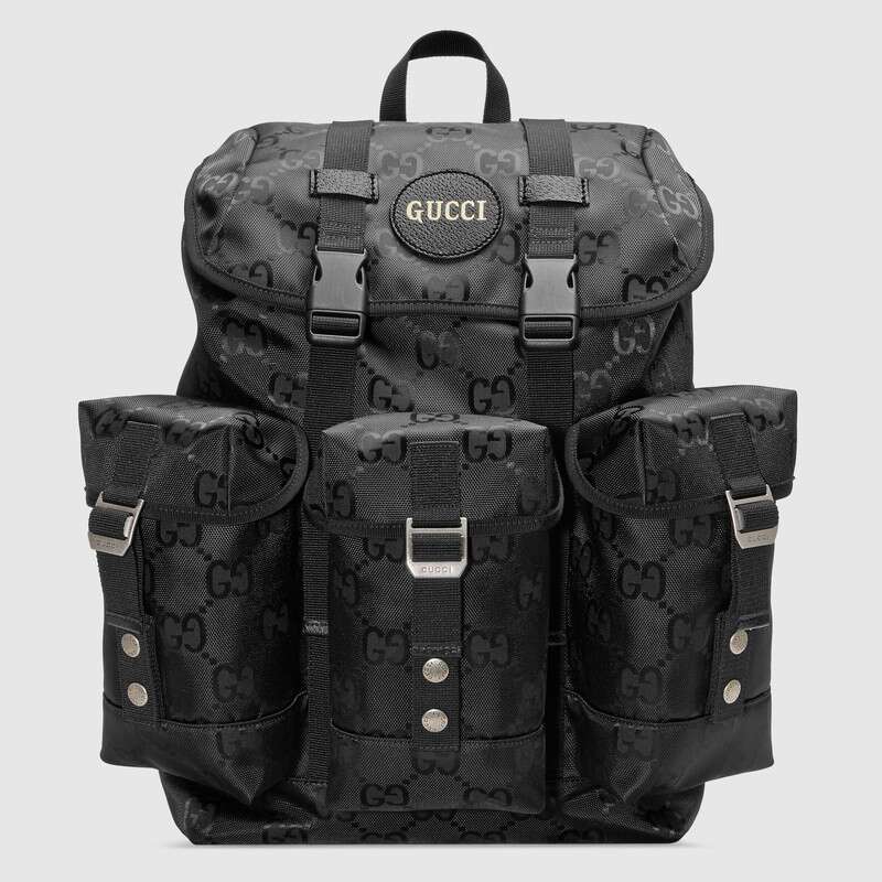 Gucci Unisex Gucci Off The Grid Backpack Black GG Nylon