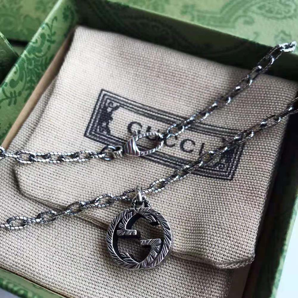 Gucci Women Interlocking G Pendant Necklace