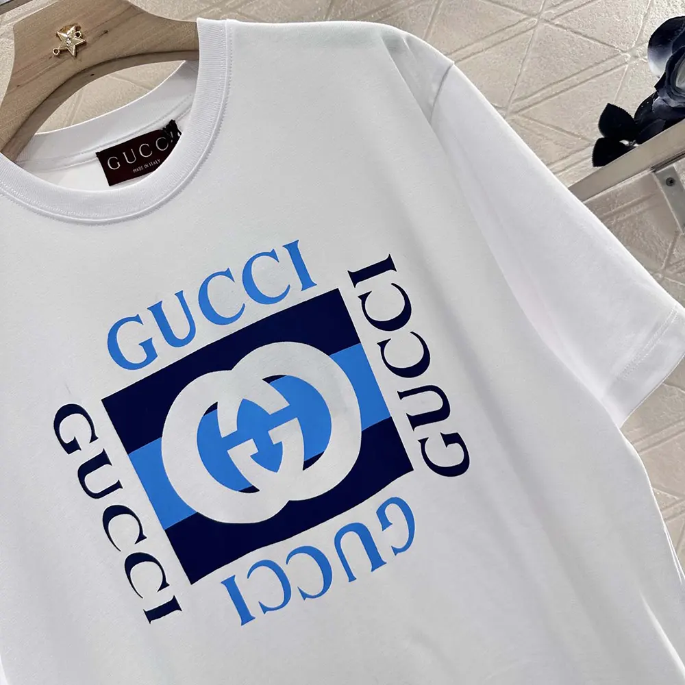 Gucci Women Printed Cotton Jersey T-shirt ‎796395XJHDB