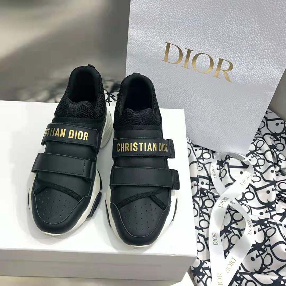 Dior Women D-wander Sneaker Black Calfskin