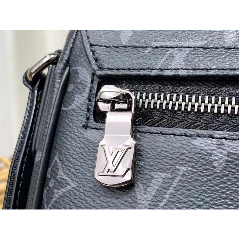 Louis Vuitton LV Men District PM Bag in Monogramme Eclipse Coated Canvas