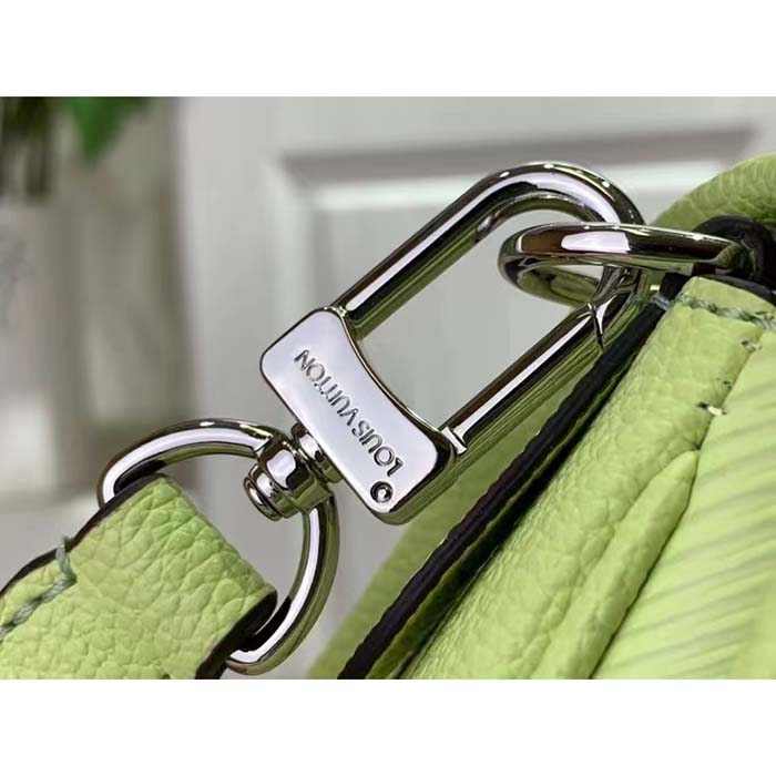 Louis Vuitton LV Women Buci Green Epi Grained Smooth Cowhide Leather