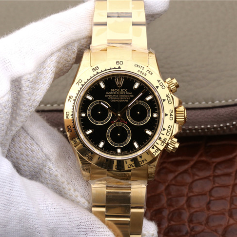 Rolex Daytona Gold Black Dial 40mm