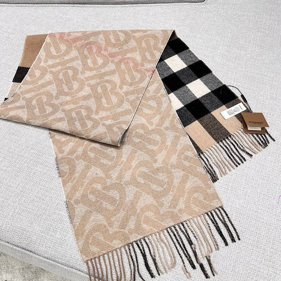 Double-sided Plaid TB Camel Check scarf 1025012215