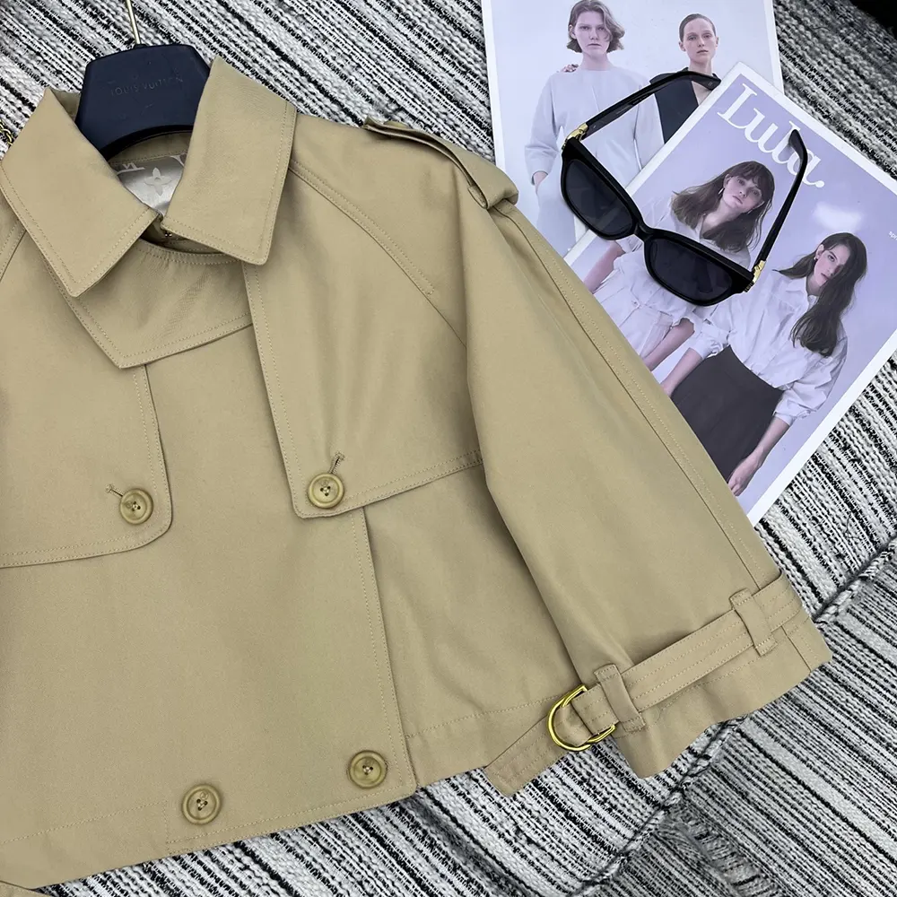 Louis Vuitton LV Women Cropped Trench Jacket 1AGNEC