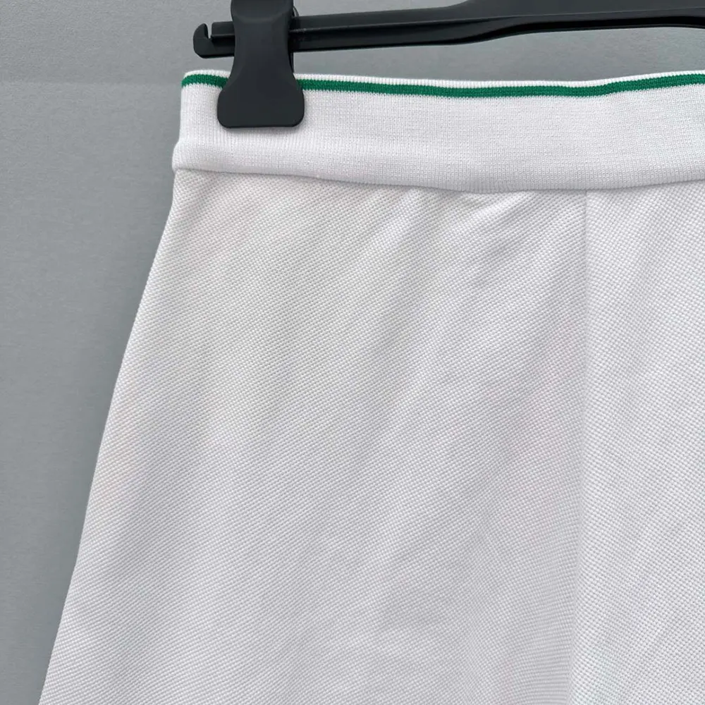 Dior Women Vibe Skort White Cotton Jersey with Pine Green Dior Graphique Motif